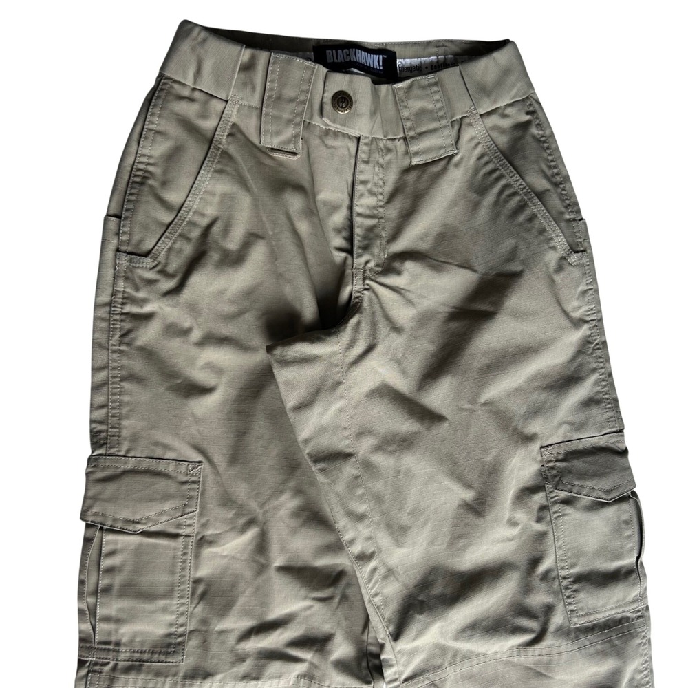 Blackhawk LT2 Tactical Pants Mens 26x31 Khaki Ripstop Cargo Outdoor Workwear Tan